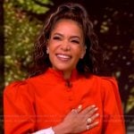 Sunny’s orange lace cuff jacket on The View
