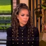 Sunny’s black double breasted jacket on The View