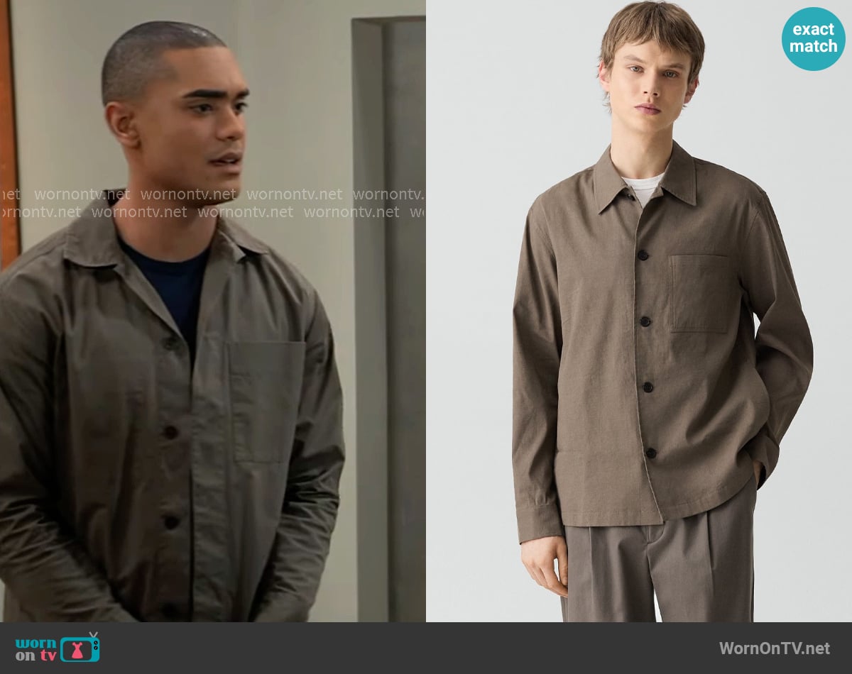 Kai’s brown overshirt on General Hospital Kai’s brown overshirt on General Hospital