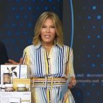 Tory’s multicolor stripe shirtdress on Good Morning America