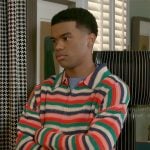 Tyrell’s striped knit shirt on Beyond the Gates