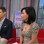 Vicky’s black cutout heel pumps on NBC News Daily