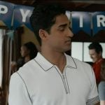 Ravi’s white striped zip polo on 9-1-1