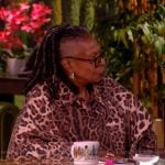 Whoopi’s leopard print shirt on The View