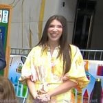 Morgan Flanagan’s yellow floral maxi shirtdress on Today
