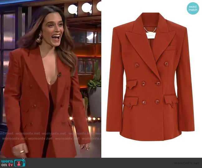 Sepideh’s orange blazer on The Kelly Clarkson Show Sepideh’s orange blazer on The Kelly Clarkson Show